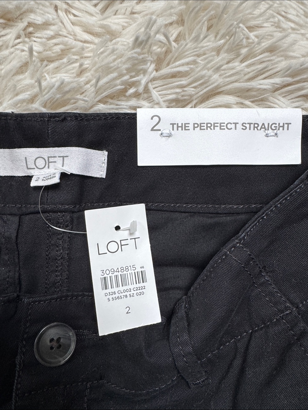 Loft The Perfect Straight Tailored Crop Pants 💗 Black - Picture 11 of 12